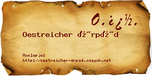 Oestreicher Árpád névjegykártya